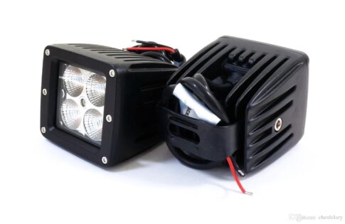 Faro Led Cuadrado Off-Road 4 Led 16W IMPONENTE de alta resistencia para 4x4