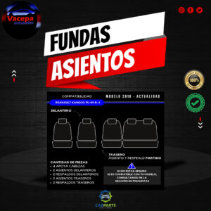Renault Kangoo 2018/- Asiento Trasero Dividido