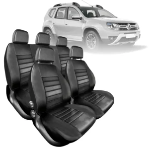 Funda Asientos Renault Duster IMPECABLE símil cuero negro alta resistencia Vacepa