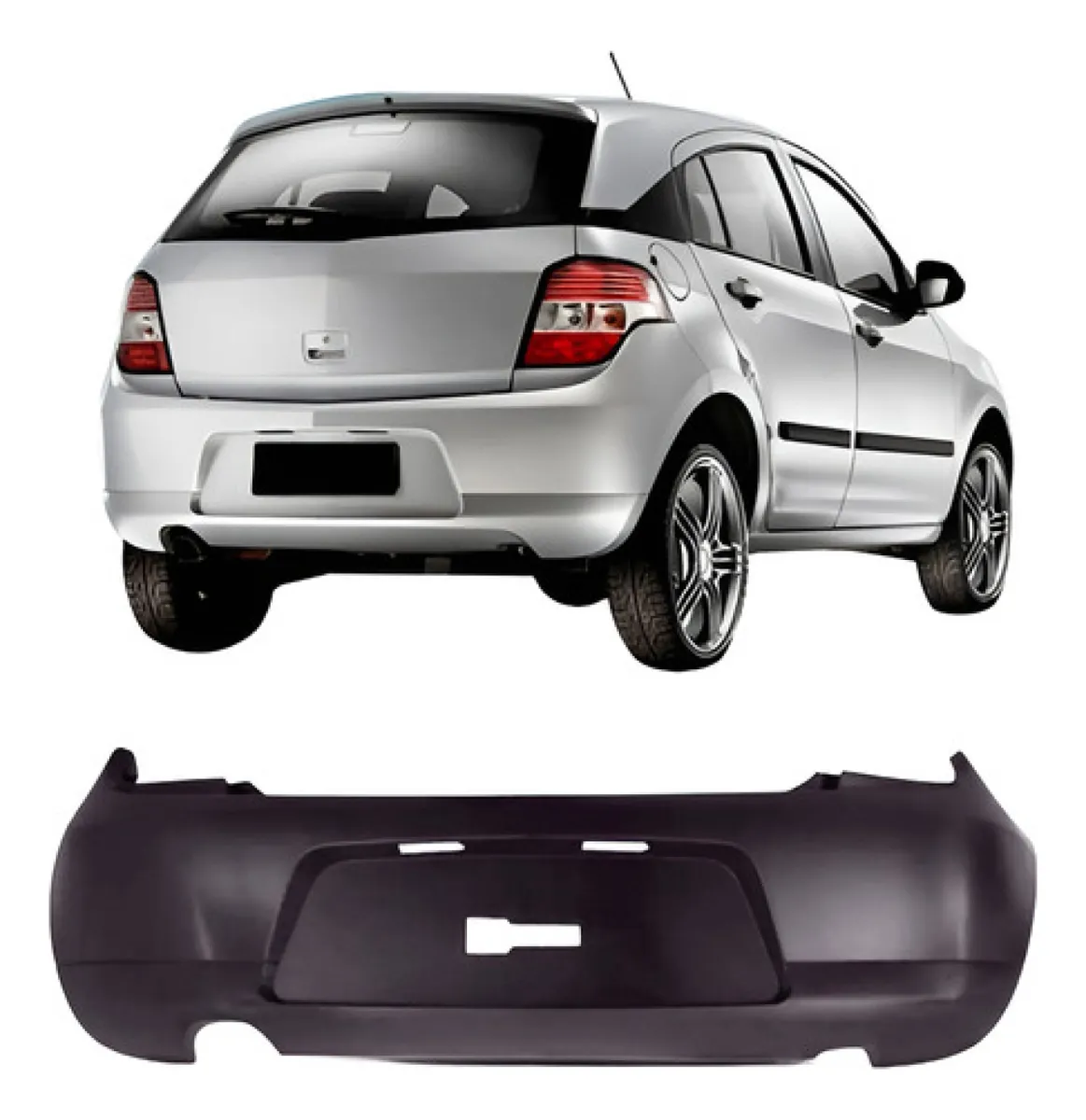 Paragolpe Trasero Chevrolet Agile 2009-2013 Calidad Premium Vacepa