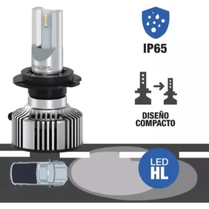 Kit de lámparas H7 LED Philips Essential chip Cree blanco frío 6000K FORMIDABLE Vacepa