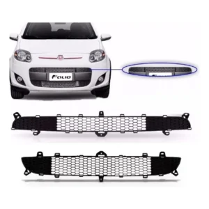 Grilla Paragolpe Fiat Palio G5 2012-2017 Kit