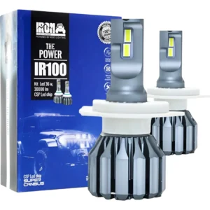 Kit Cree Led Lampara LED H4 Iron Kobo MAGNÍFICO instalado en óptica automotriz